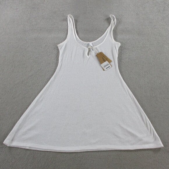 SKIMS Sheer Cotton Lace Mini Slip Dress White Snow Womens XS Extra Small NWT NEW - Picture 3 of 9